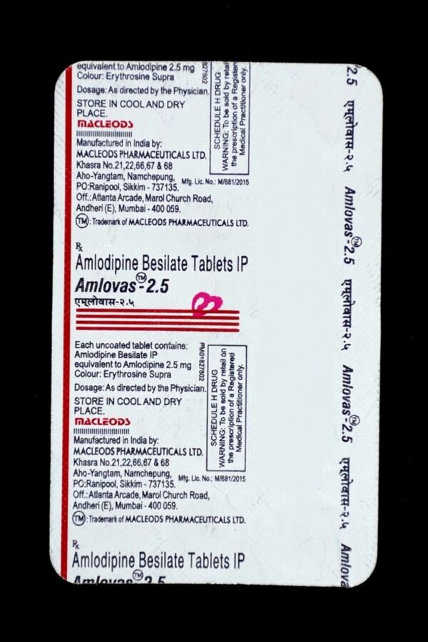 Amlovas 2.5 Tablet - Image 3