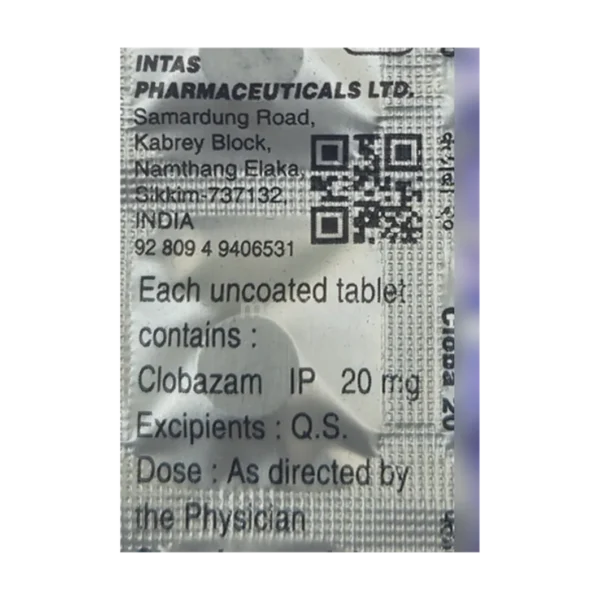Cloba 20mg Tablet - Image 2