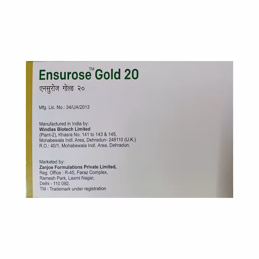 Ensurose Gold 20 Capsule