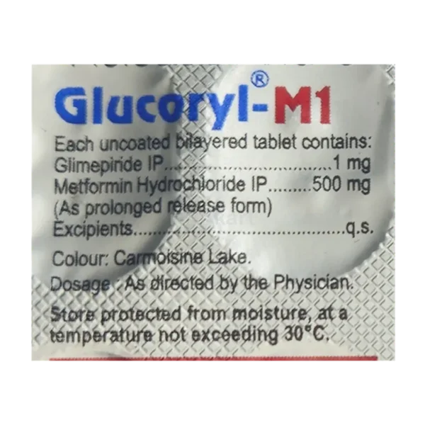 Glucoryl-M 1 Tablet PR - Image 3