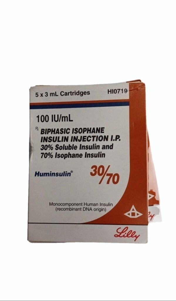 Huminsulin 30/70 Cartridge (3ml Each)