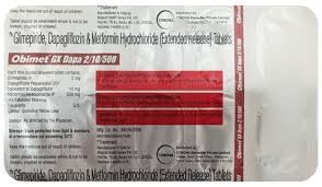 Obimet GX Dapa 10mg/2mg/500mg Tablet 1*10