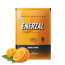 Enerzal Enerzal Energy & Electrolyte Drink with 5 Vital Electrolytes | For Stomach Care | Flavour Powder Orange