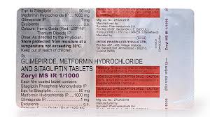 Zoryl MS 50mg/1mg/1000mg Tablet IR