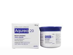 Aqurea 20 Moisturizing Urea Cream with Lactic Acid, Aloe Vera & Tea Tree Oil