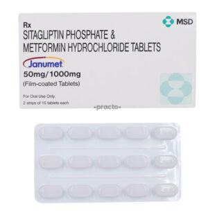 Janumet 1000mg/50mg Tablet
