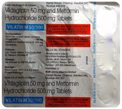 Vilatin-M 50/500 Tablet - Image 2