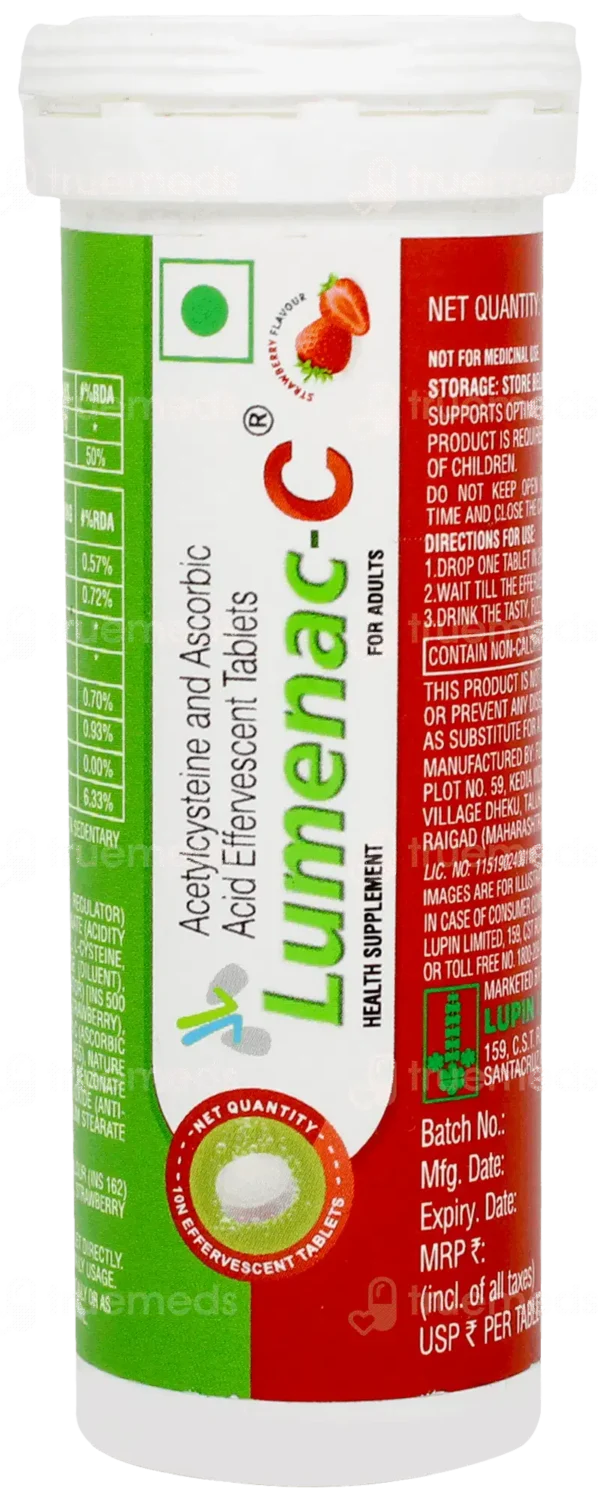 Lumenac C Effervescent Tablet Strawberry