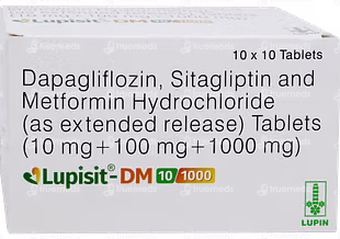 Lupisit DM 10mg/1000mg/100mg Tablet ER