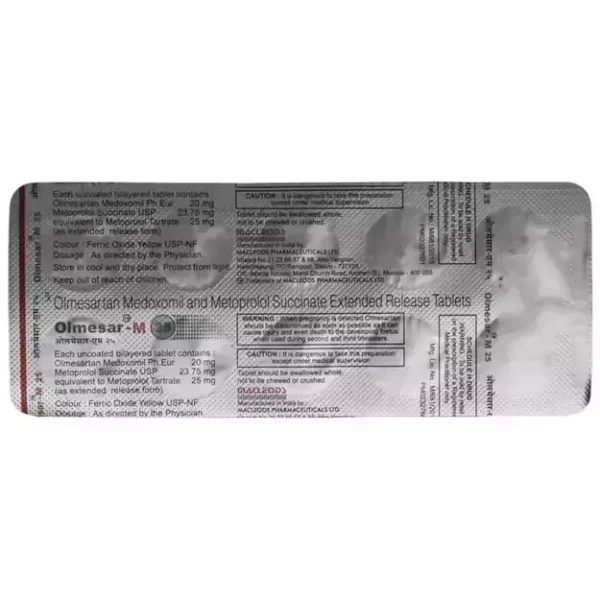 Olmesar-M 25 Tablet ER - Image 3