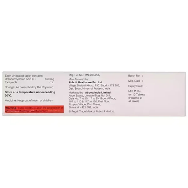 Udiliv 450mg Tablet - Image 2