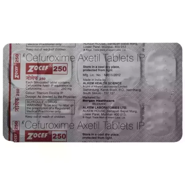 Zocef 250 Tablet - Image 2