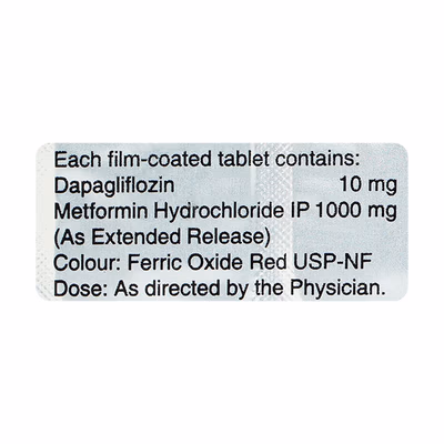 Dapavel M 10mg/1000mg Tablet - Image 2