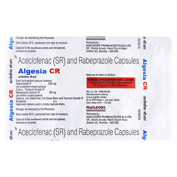 Algesia CR 200mg/20mg Capsule