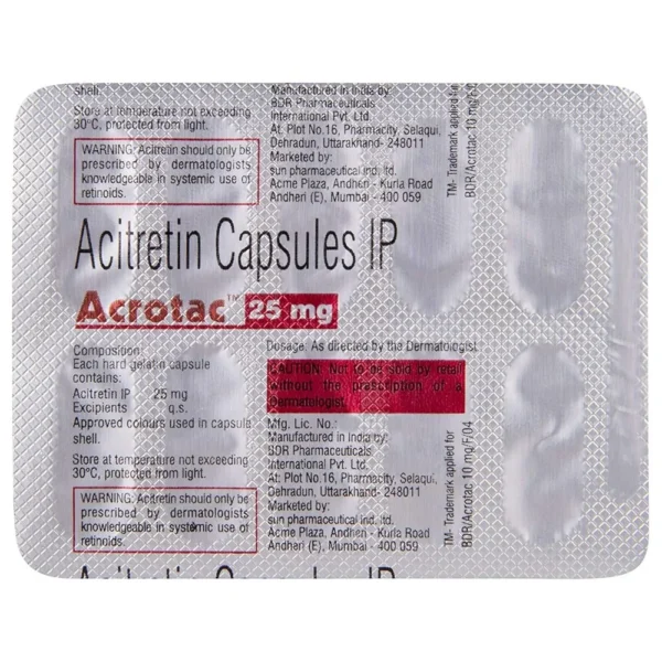 Acrotac 25mg Capsule - Image 6
