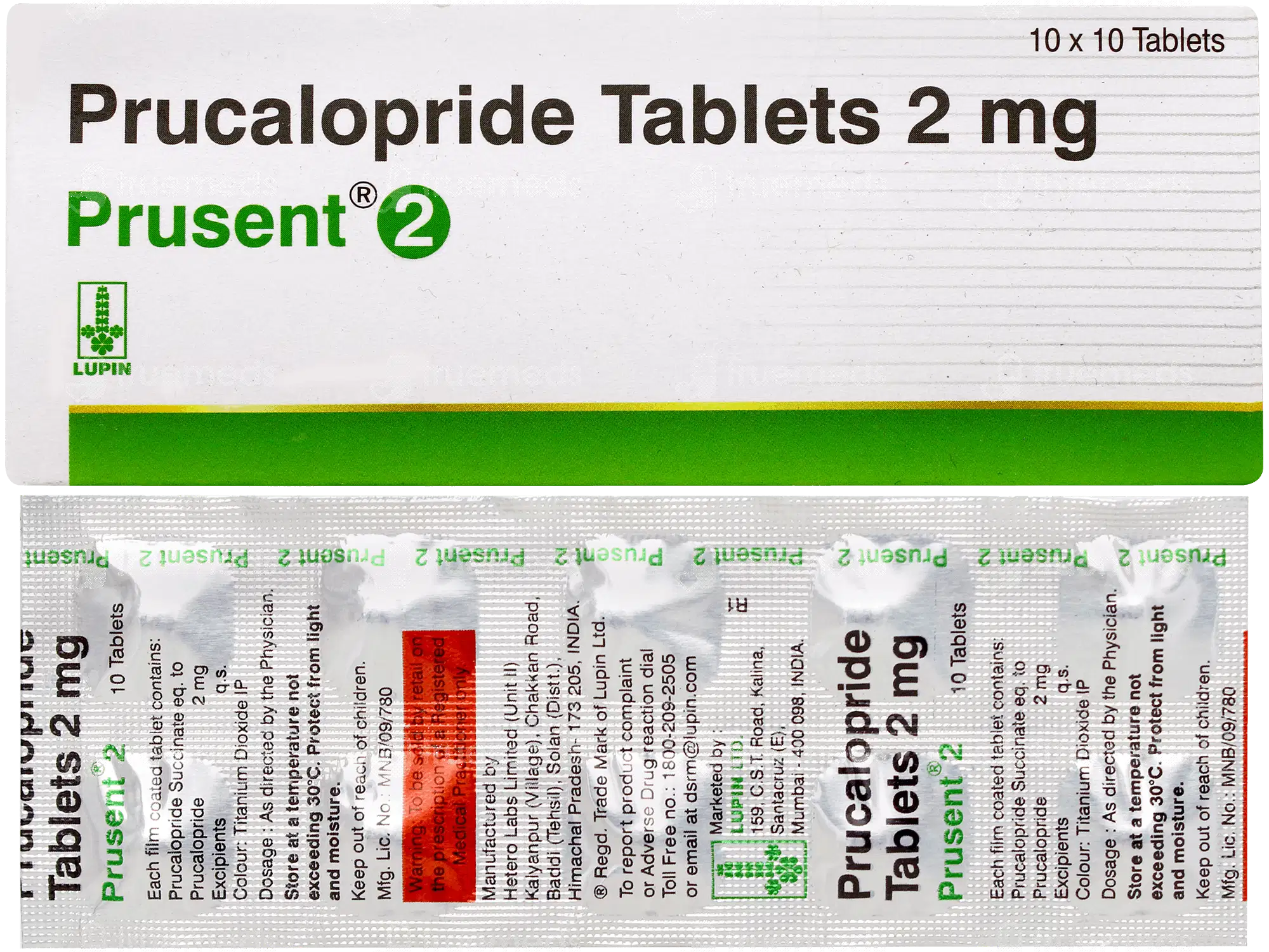 Prusent 2mg Tablet 1*10 - Image 4