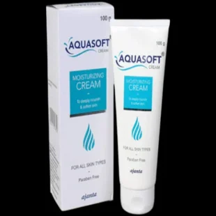 Aquasoft Moisturising Cream | 100gm | Nourishes & Softens the Skin | For All Skin Types | Paraben-Free