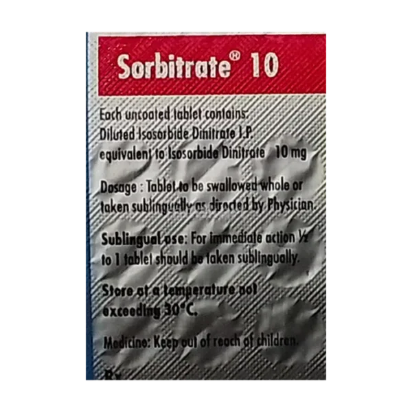 Sorbitrate 10 Tablet - Image 2