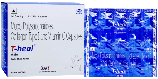 T-Heal Muco-Polysaccharide, Collagen Type I & Vitamin C Capsule | For Pain Relief - Image 4