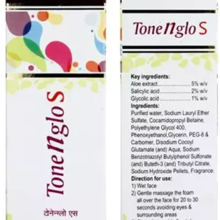 Tonenglo -S Skin Rejuvenating Foaming Face Wash | With Salicylic Acid & Glycolic Acid