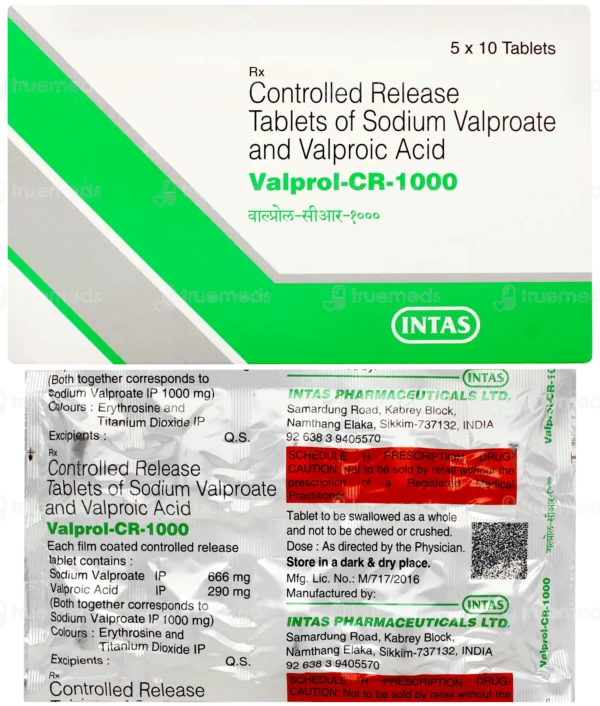 Valprol-CR 1000 Tablet