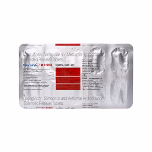 Glucoryl MD Forte 10mg/1mg/1000mg Tablet