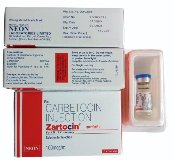 Zartocin 100mcg Injection - Image 3
