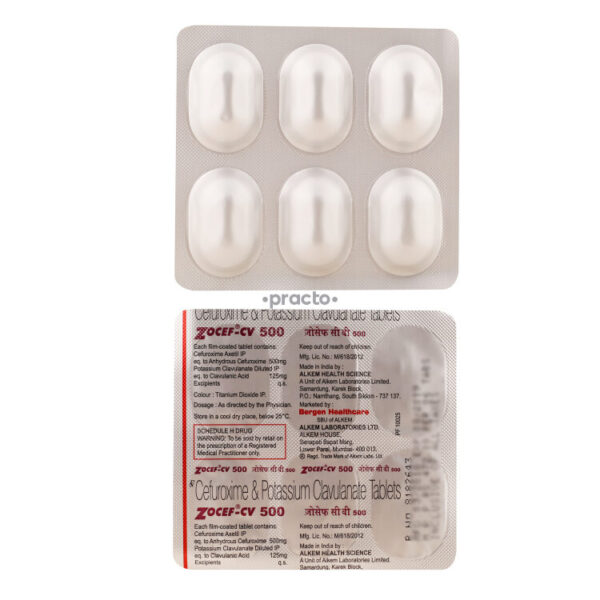Zocef-CV 500 Tablet - Image 4