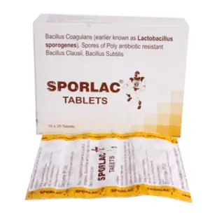Sporlac Tablet with Probiotics | Supports Gut Microflora