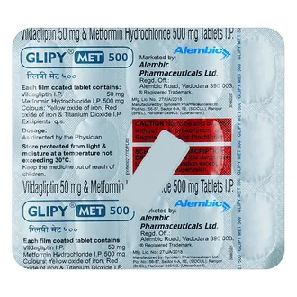 Glipy Met 500mg/50mg Tablet1*15 - Image 2