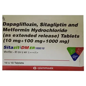 Sitazit-DM 10mg/1000mg/100mg Tablet ER