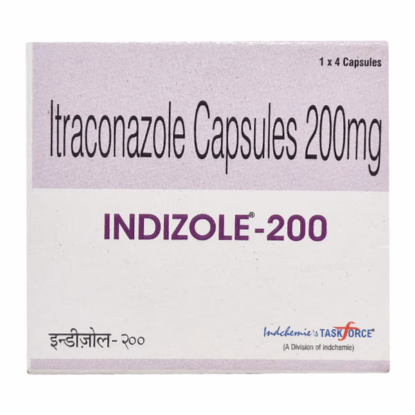 Indizole-200 mg Capsule 1*4
