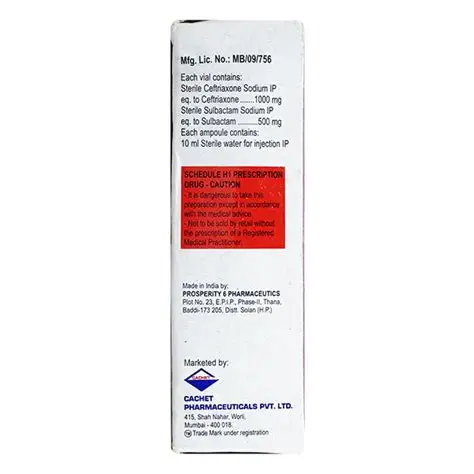 Traxol S 1000 mg/500 mg Injection - Image 3