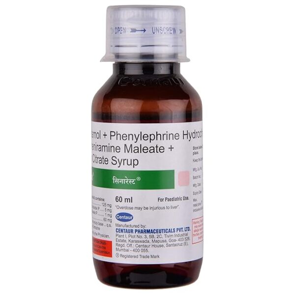 Sinarest - Bottle of 60 ml Syrup - Image 2