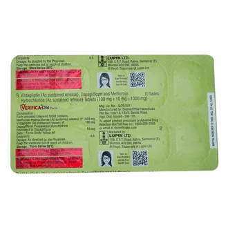 Verifica DM Forte 10mg/1000mg/100mg Tablet SR - Image 2