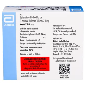 Vertin OD 24mg Tablet SR 1*10 - Image 2