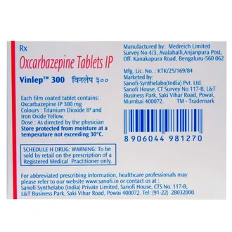 Vinlep 300mg Tablet  1*10 - Image 2