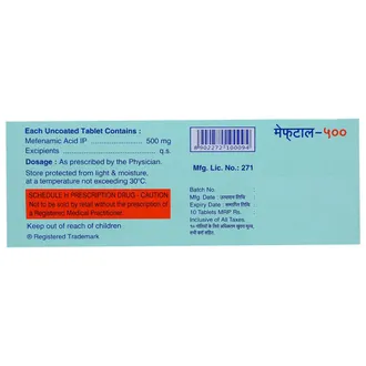 Meftal-500 Tablet 1*10 - Image 2