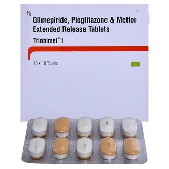 Triobimet 1mg/500mg/15mg Tablet ER