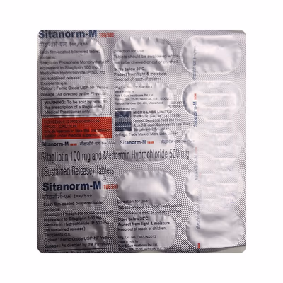 Sitanorm-M 100mg/500mg Tablet - Image 2