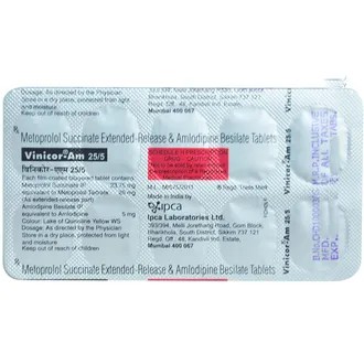 Vinicor-AM 25/5 Tablet PR 1*10' - Image 2