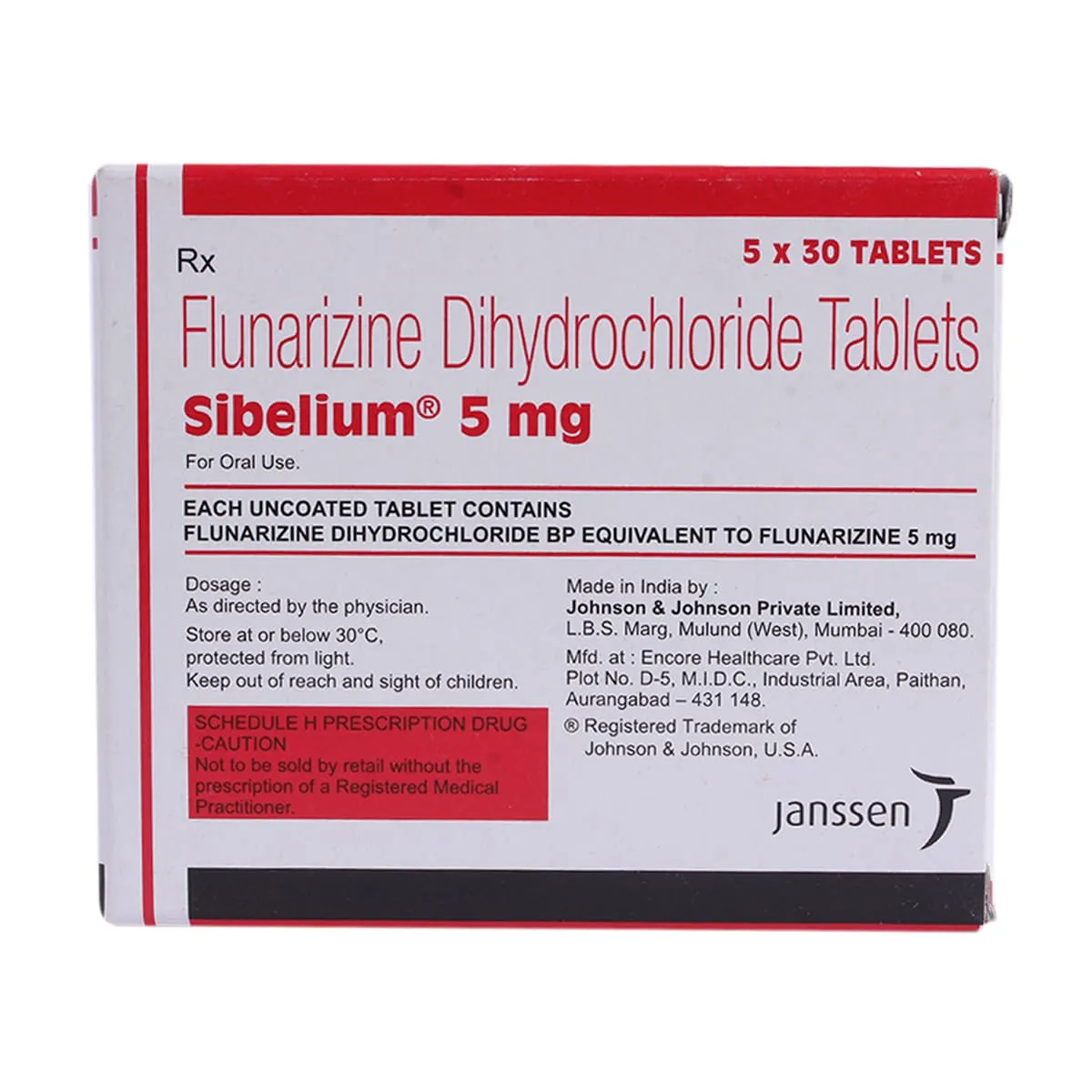 Sibelium 5mg Tablet - Image 2