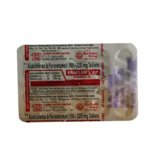 Anaflam XP 100mg/325mg Tablet 1*10