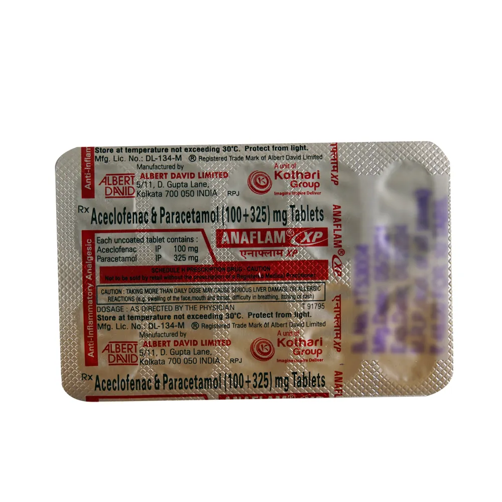 Anaflam XP 100mg/325mg Tablet 1*10