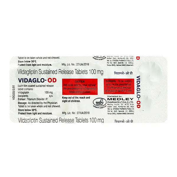 Vidaglo OD 100mg Tablet'1*10 - Image 2