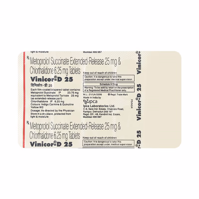 Vinicor-D 25MG 10'Tablet ER - Image 3
