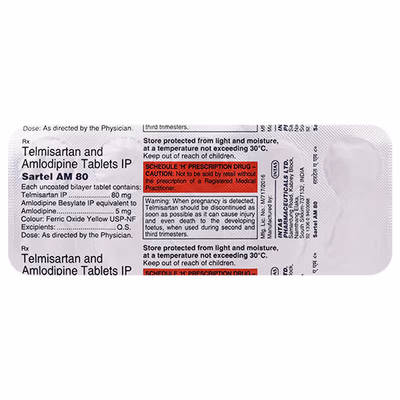 Sartel AM 80 Tablet - Image 3