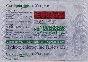 Cartiquin 400mg Tablet 1*10 - Image 2