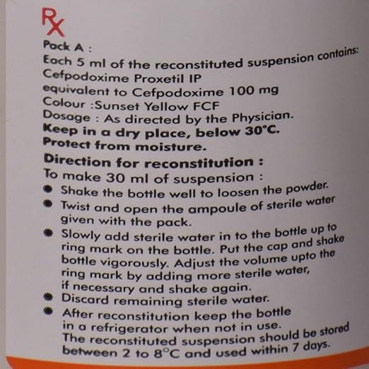 Microcef 100 Oral Suspension - Image 3
