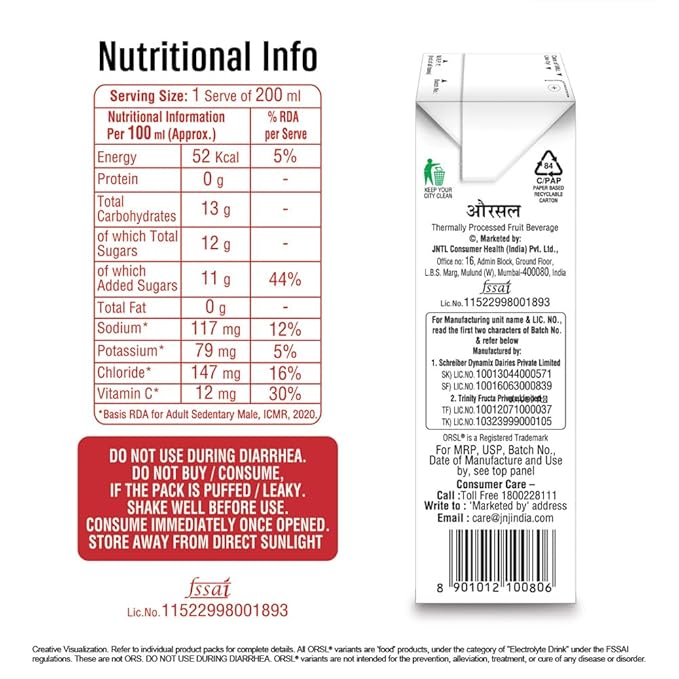 Orange Electrolyte Drink 200 ml - Image 2